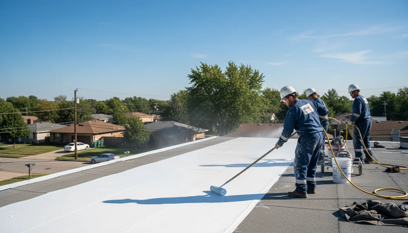 Commercial roof coating in Hoosick Falls, NY near me